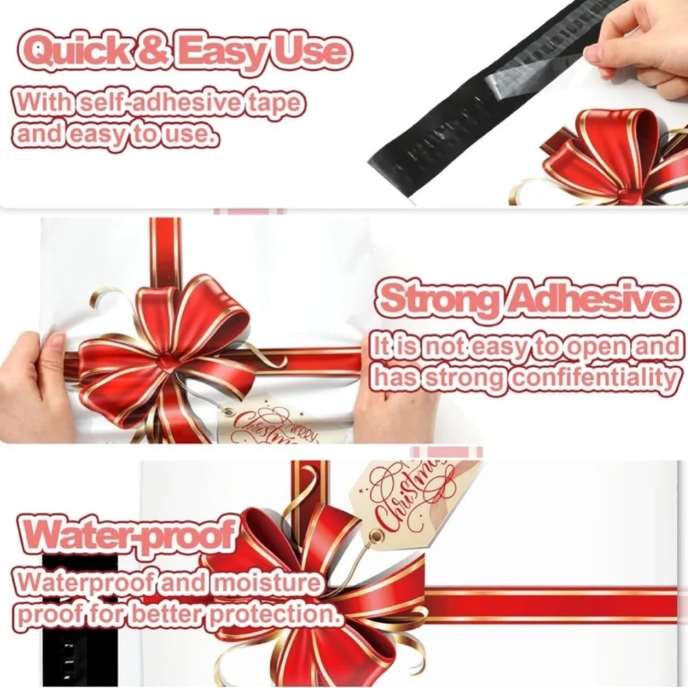 40 10x13 Poly Mailers & 1,000 Stickers